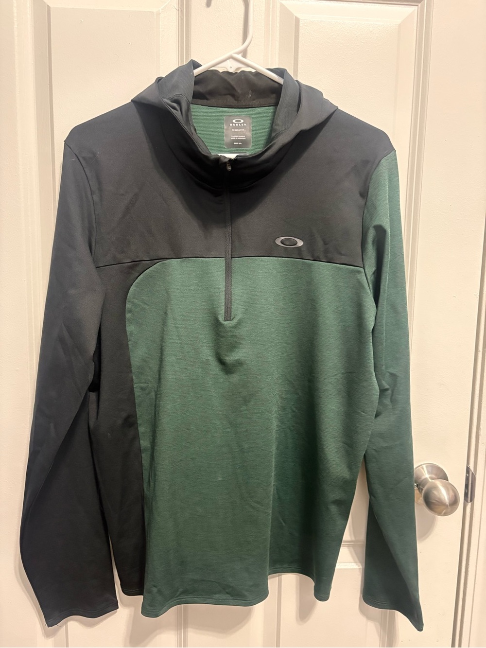 OAKLEY GRAVITY RANGE Men's Pullover Hoodie - Dark Green Heather - Size Small